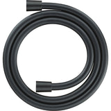 Flexible de douche Grohe, noir mat, accessoire plomberie élégant.