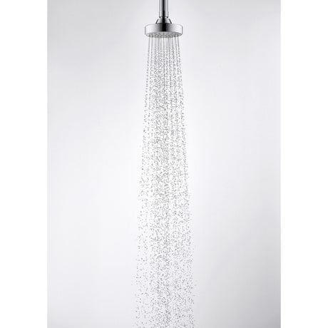 Douchette ronde Grohe, pommeau de douche chromé, design moderne, couleur argentée