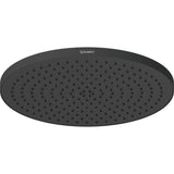 Douchette ronde Duravit, pommeau de douche noir mat, design moderne.