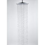 Douchette Grohe, pommeau de douche rond, couleur chromée, jet d'eau pluie