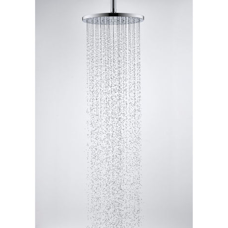 Douchette Grohe, pommeau de douche rond, couleur chromée, jet d'eau pluie