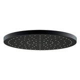 Pommeau de douche Grohe rond couleur noir moderne, type accessoire de salle de bain.