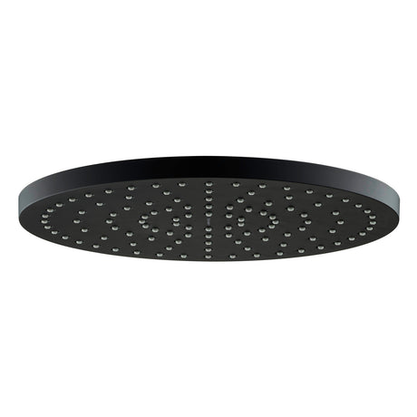 Pommeau de douche Grohe rond couleur noir moderne, type accessoire de salle de bain.
