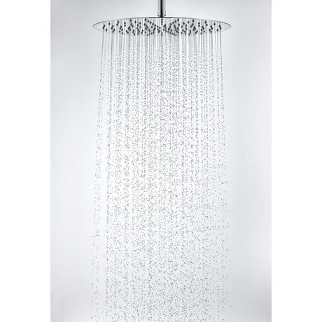 Douche de tête Grohe, pommeau rond, couleur chrome, jet pluie moderne