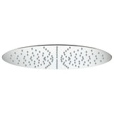 Pommeau de douche Grohe, rond, couleur chrome, avec buses anti-calcaire.