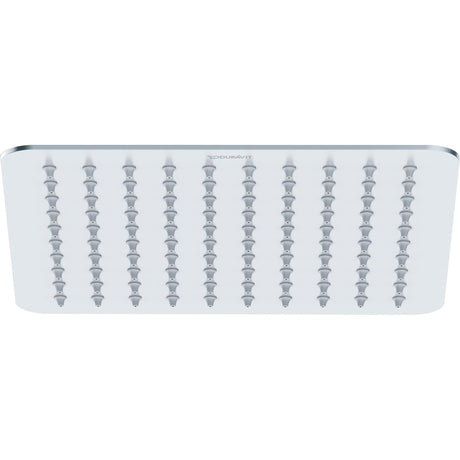 Pommeau de douche Duravit rectangulaire, blanc chromé, accessoires salle de bains