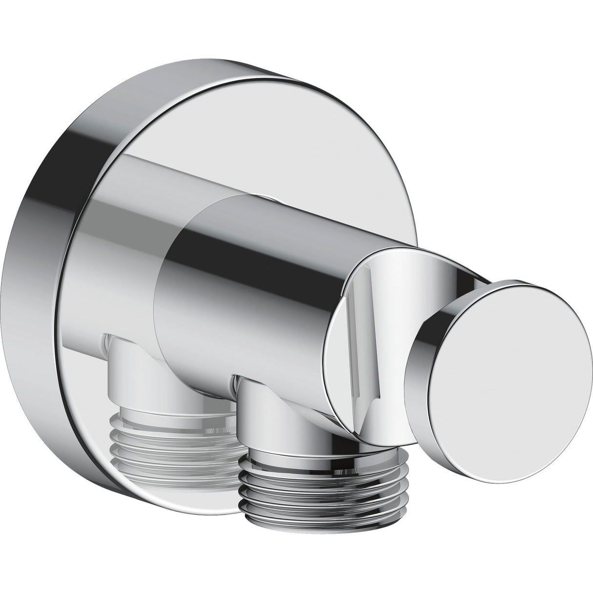 Sortie de douche murale Grohe, robinetterie sanitaire, finition chromée argentée