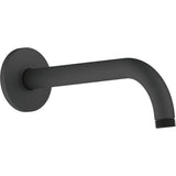 Bras de douche Grohe noir mat, accessoire de robinetterie sanitaire élégant.