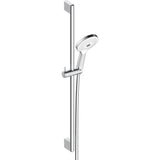 Douchette Grohe, ensemble de douche, finition chromée, design moderne.