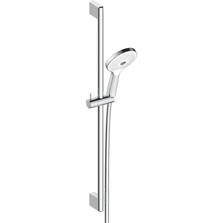 Douchette Grohe, ensemble de douche, finition chromée, design moderne.