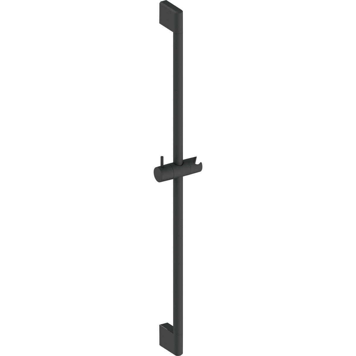 Barre de douche Grohe noire avec support réglable, accessoire de salle de bain moderne