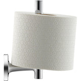 Porte-rouleau Grohe, support mural chromé pour papier toilette, couleur argentée.