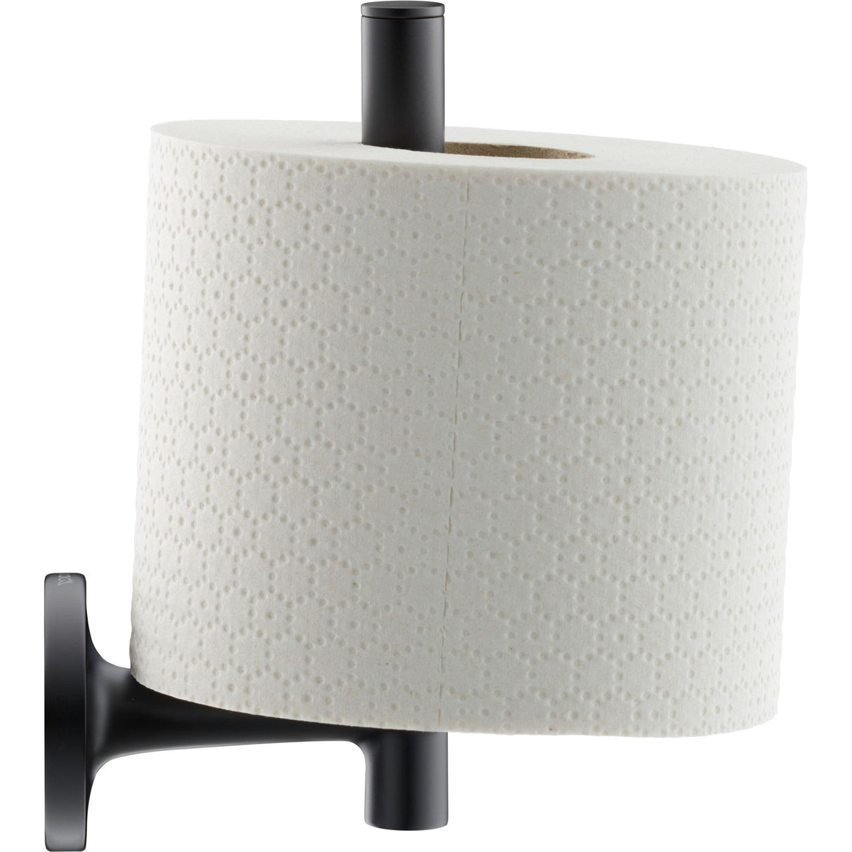 Porte-papier toilette Grohe, accessoire sanitaire noir mat, support mural moderne