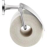 Porte-papier toilette Grohe, accessoire salle de bain, finition chromée argentée