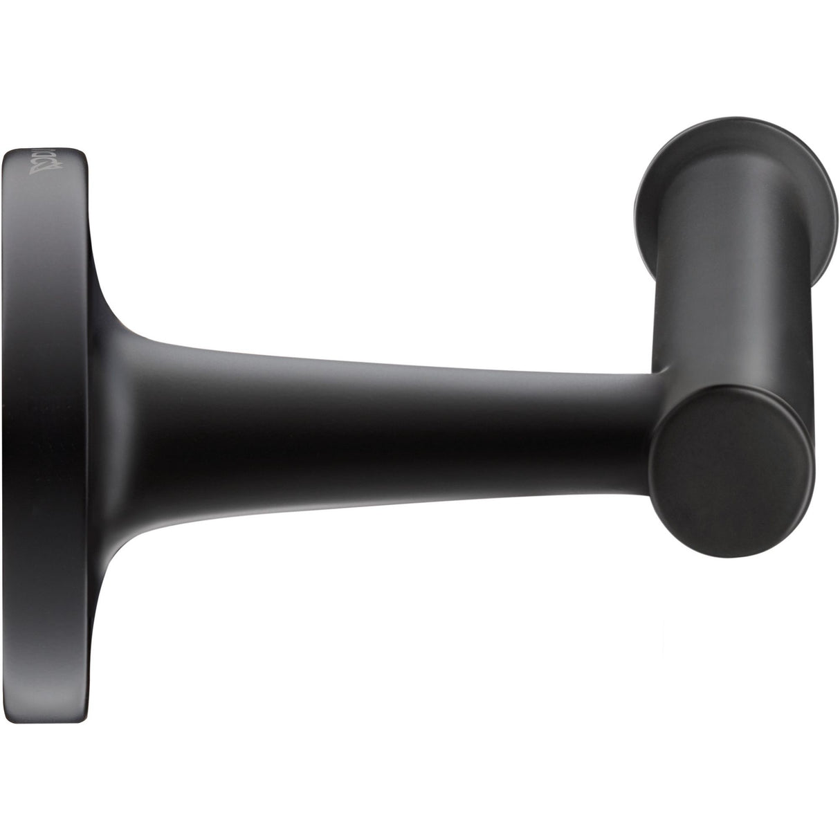 Patère Grohe noire, accessoire salle de bain design moderne, métal mat