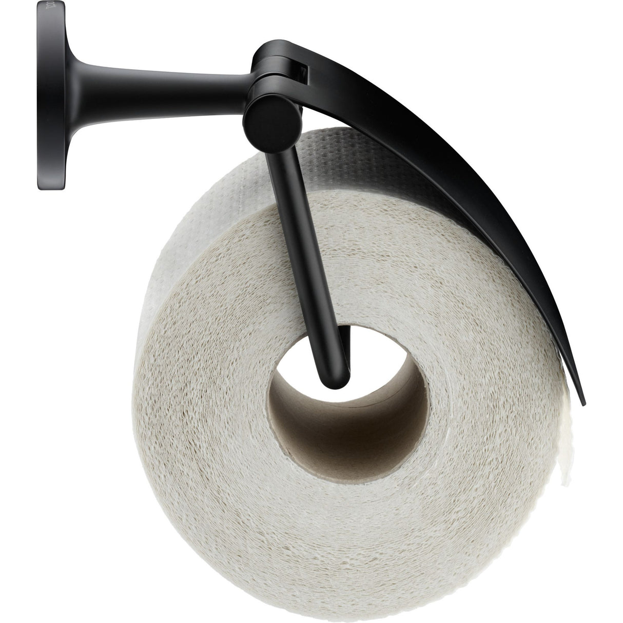 Porte-papier toilette Grohe noir mat, accessoire salle de bain, design moderne