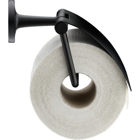 Porte-papier toilette Grohe noir mat, accessoire salle de bain, design moderne