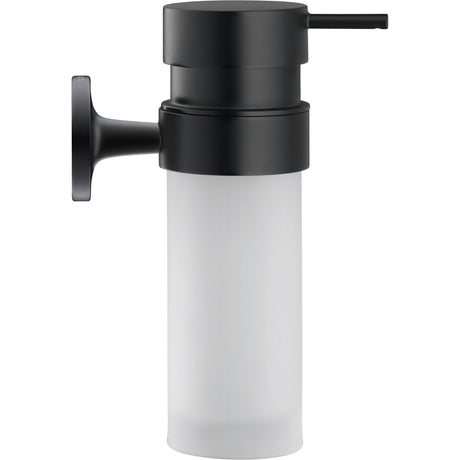 Distributeur de savon Grohe, accessoire mural, couleur noir mat.