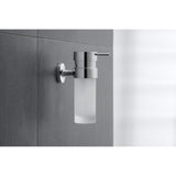 Distributeur de savon mural Grohe, accessoires salle de bain, couleur chrome argenté