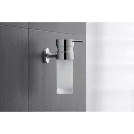 Distributeur de savon mural Grohe, accessoires salle de bain, couleur chrome argenté