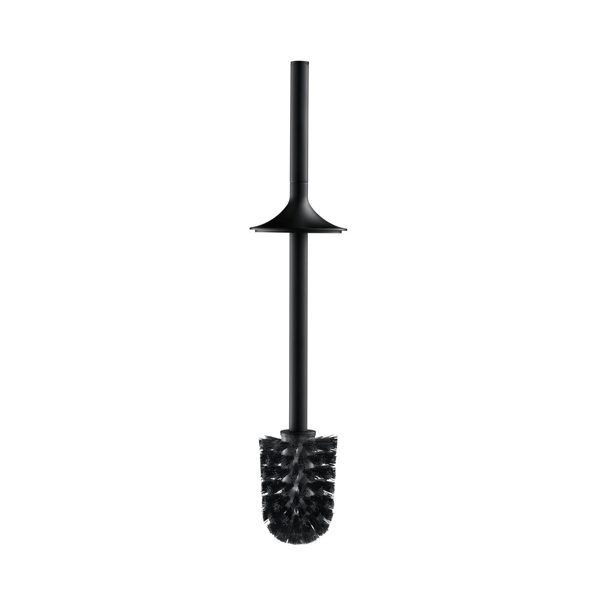 Brosse WC noire de la marque Grohe, accessoire de toilette élégant et moderne.