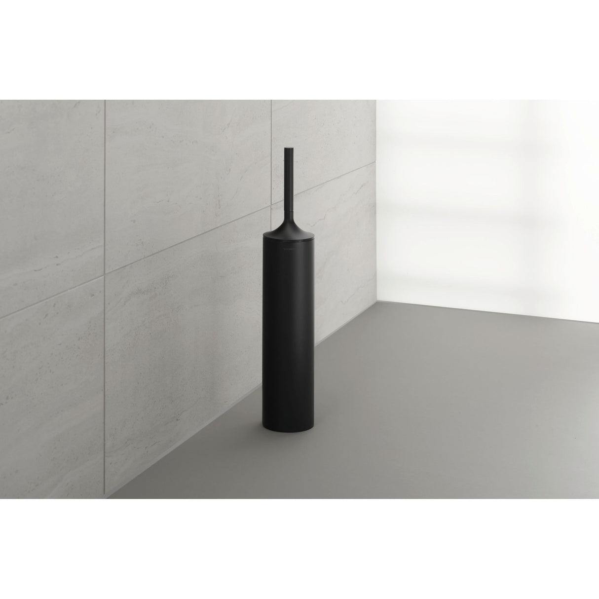 Balai WC noir Grohe, accessoire sanitaire moderne, design cylindrique