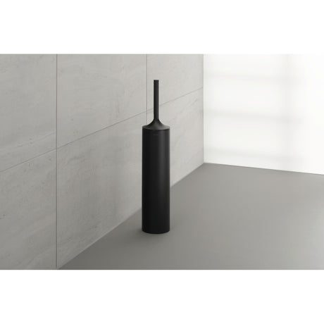 Balai WC noir Grohe, accessoire sanitaire moderne, design cylindrique