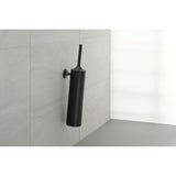 Brosse WC murale noire, marque GROHE, accessoire salle de bain design moderne.