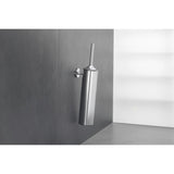 Brosse WC murale Grohe en acier inoxydable, design gris argenté moderne.