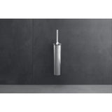 Brosse WC Grohe en inox argenté, accessoire sanitaire mural moderne.
