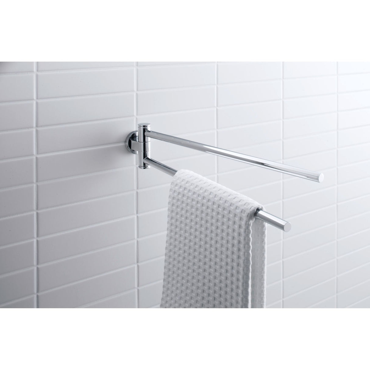 Barre porte-serviettes Grohe, accessoire salle de bain, chromé, murale.