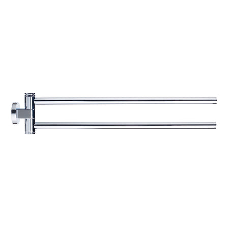 Porte-serviettes Grohe double barre, support mural, couleur chromée