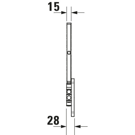 Mitigeur Grohe, robinetterie sanitaire, couleur chromé, vue de profil technique.