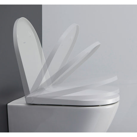 Abattant WC blanc marque Duravit, modèle à fermeture douce, couleur blanche