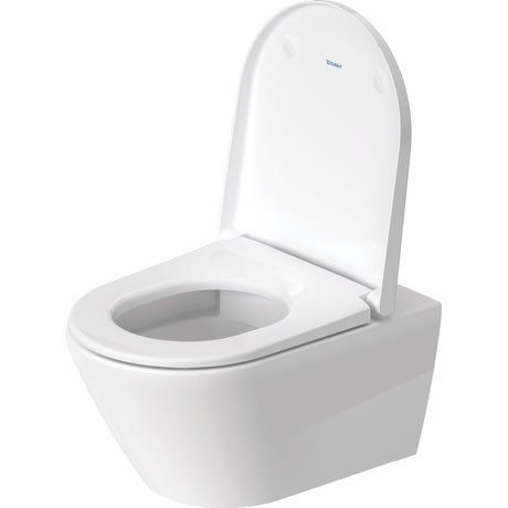 Toilette suspendue blanche Duravit avec abattant, design moderne, sanitaire