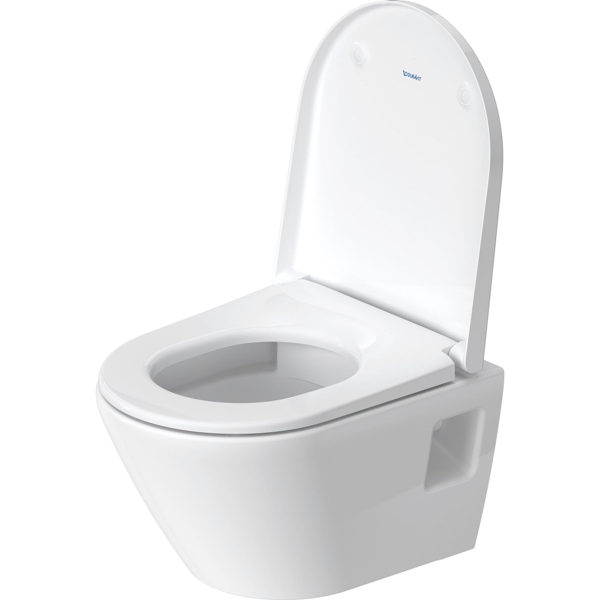 Toilette suspendue blanche Duravit, céramique sanitaire, design moderne