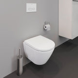 Toilette suspendue blanche Grohe, design moderne, couleur blanche, salle de bain contemporaine
