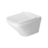 WC suspendu blanc marque Duravit, design moderne, sanitaire salle de bain
