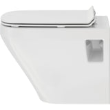 Cuvette WC suspendue blanche marque Grohe, sanitaire moderne, vue latérale
