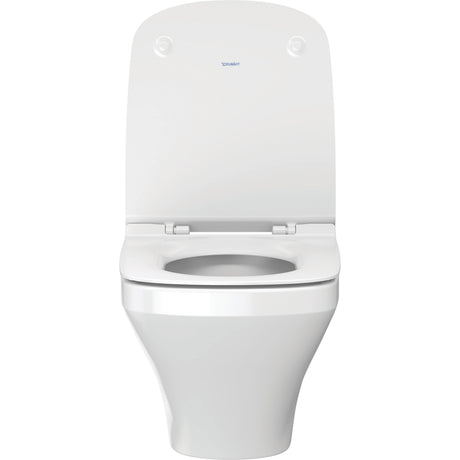 WC suspendu blanc, marque Duravit, design moderne pour salle de bain