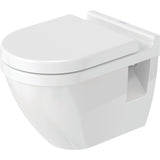 Toilette suspendue blanche Duravit, design moderne, sanitaire salle de bain