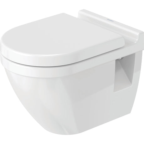 Toilette suspendue blanche Duravit, design moderne, sanitaire salle de bain