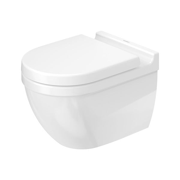 WC suspendu blanc Duravit, design moderne, céramique sanitaire