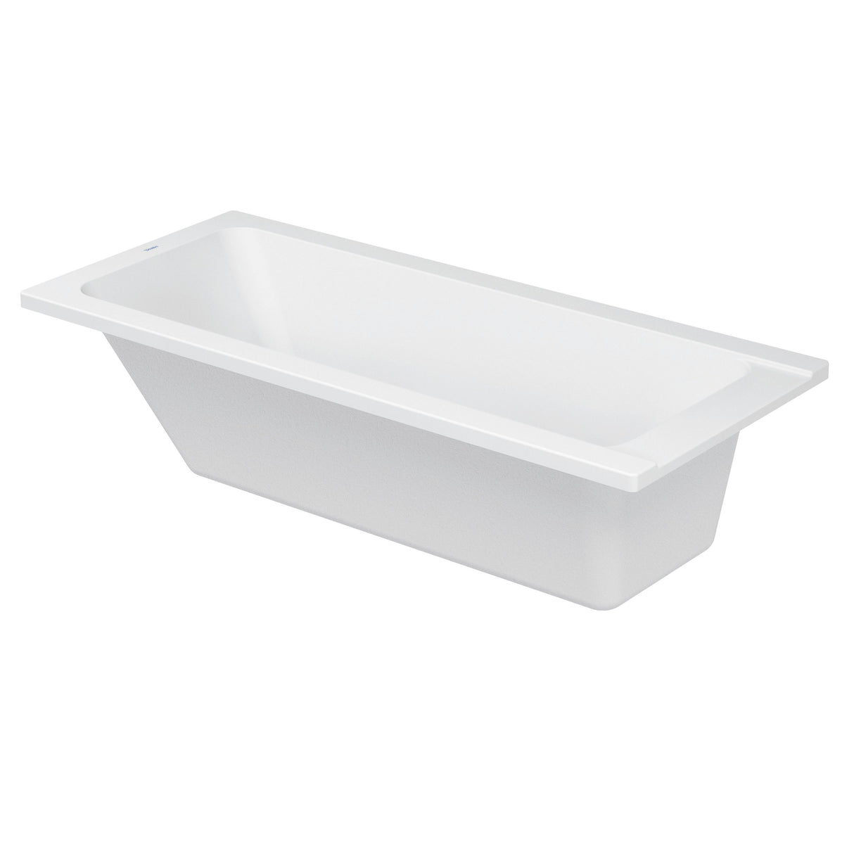 Baignoire blanche marque Allibert en acrylique, design rectangulaire moderne.