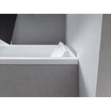 Baignoire blanche Grohe avec appui-tête rectangulaire, design moderne, pour salle de bain