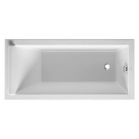 Baignoire Grohe rectangulaire blanche, design moderne, vue du dessus