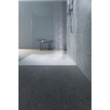 Receveur de douche blanc, marque Hansgrohe, design moderne, couleur gris clair
