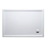 Receveur de douche blanc Duravit rectangulaire, finition lisse, sans motif