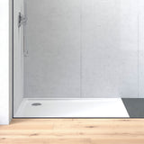 Receveur de douche blanc marque Kaldewei, design moderne, surface lisse