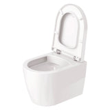 Cuvette WC suspendu compacte sans bride Duravit ME by Starck, design moderne et élégant pour salle de bains.
